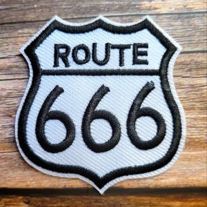 Route 666 Satan Turnpike Gothic Occult Embroidered Iron on Patch